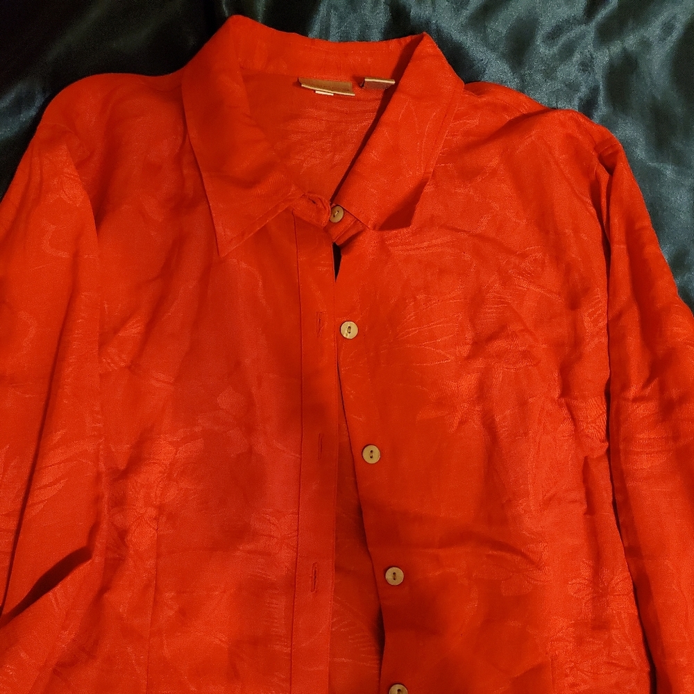 Linen Chico's button down tunic